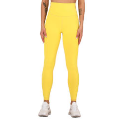 Yellow Sides Drawstring Short Sleeve Yoga Pant Set TQK710243-7