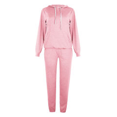 Pink Drawstring Hoodie with Pant Set TQK710131-10