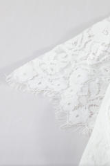 White Fill Your Heart Lace Maxi Dress LC611316-1