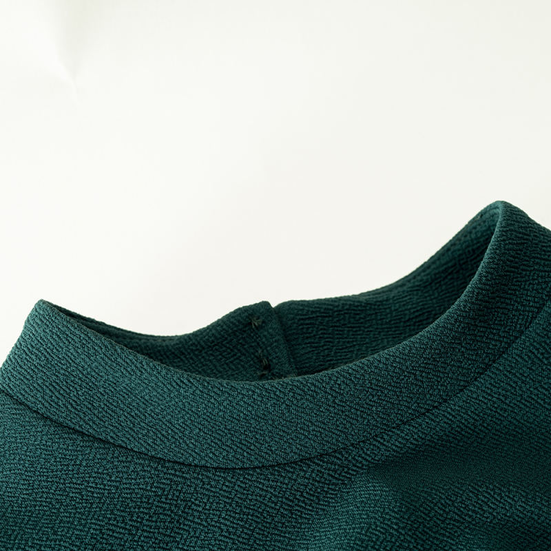 Green Keyhole Back Knit Bodycon Dress
