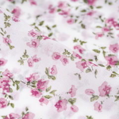 White V Neck Ruffle Detail Long Sleeve Floral Dress