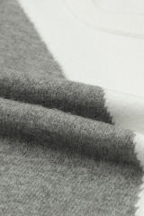 Gray Colorblock Ribbed Trim Round Neck Sweater