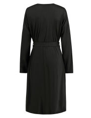 Black 3pcs Cardigan, Vest and Wide Leg Pant Lounge Set