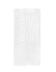 White Quilted Textured Crop and Split Skirt Set