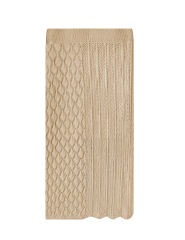 Khaki Quilted Textured Crop and Split Skirt Set