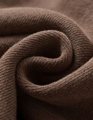 Coffee Zipper Front Crop Hoodie Jacket