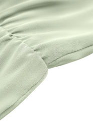 Green Solid Color Sleeveless Wide Leg Jumpsuit