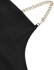 Black Solid Color Sleeveless Wide Leg Jumpsuit