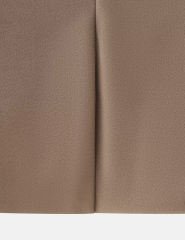 Camel Lapel Collar Long Sleeve Blazer with Tassels