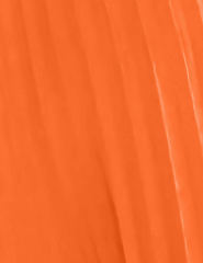 Orange Backless Halter Neck Pleated Long Dress