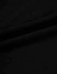 Black Button U Neck Crop Top and Drawstring Pants Set