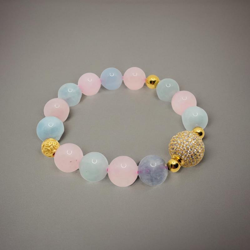 Golden Aura Morganite Bracelet