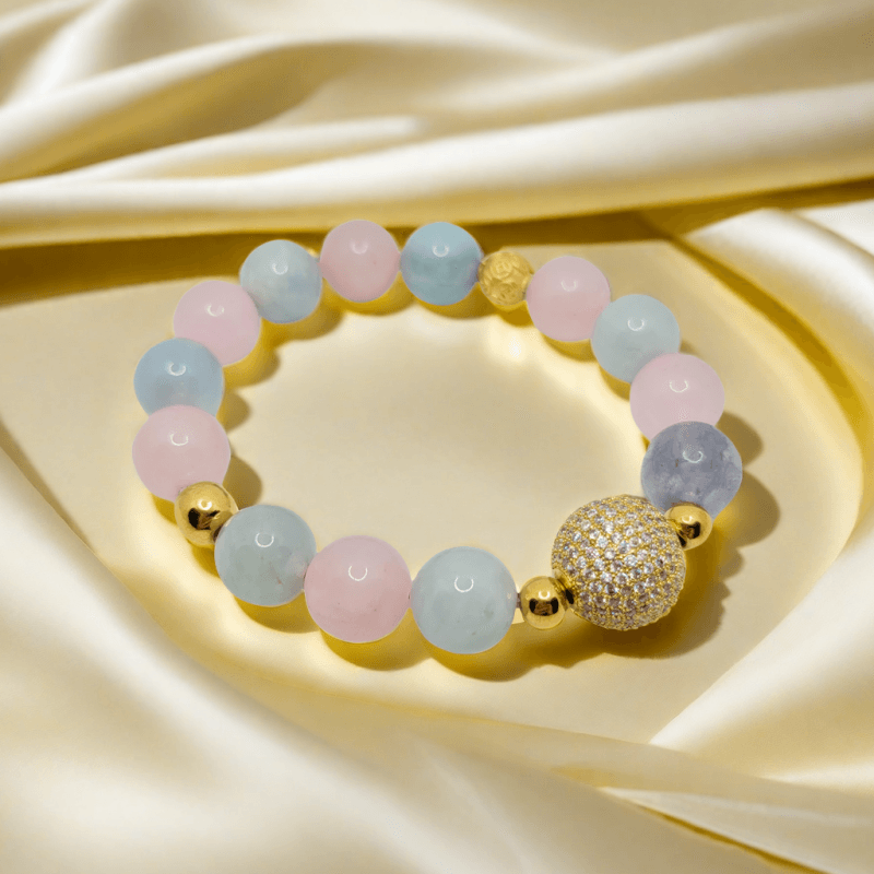 Golden Aura Morganite Bracelet