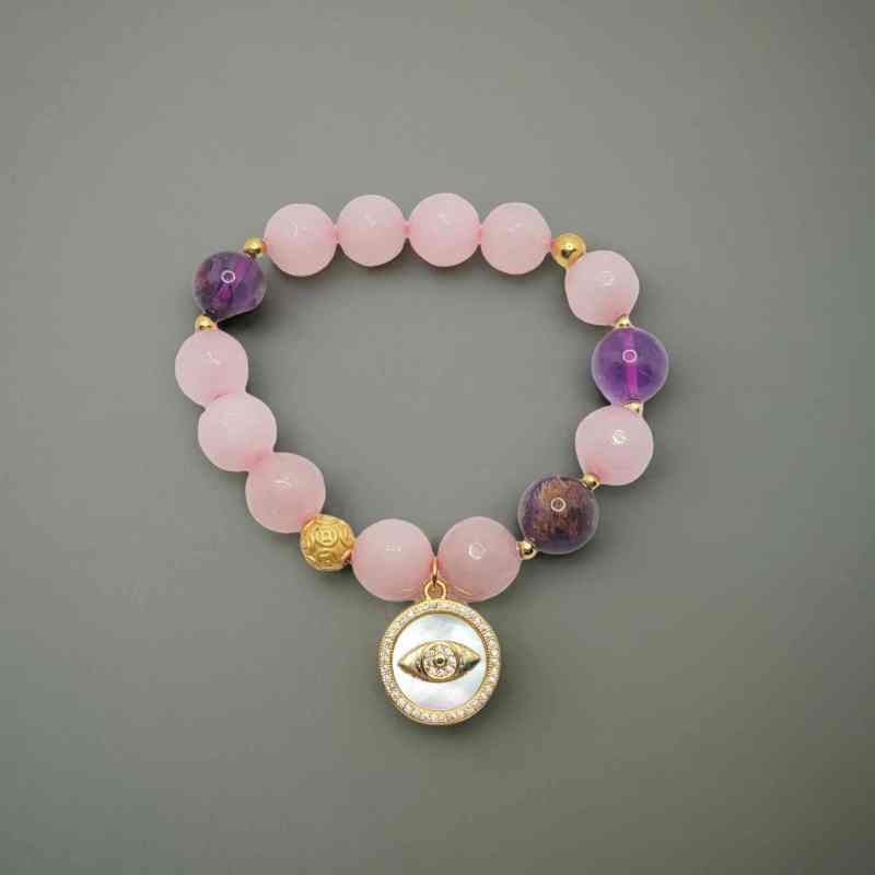 Enchanted Harmony Rose Quartz Bracelet
