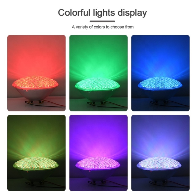 12V Ac Ip68 Waterproof Par56 Pool Lamp Remote Control Multicolor Rgb Underwater Recessed Swim Led Pool Light