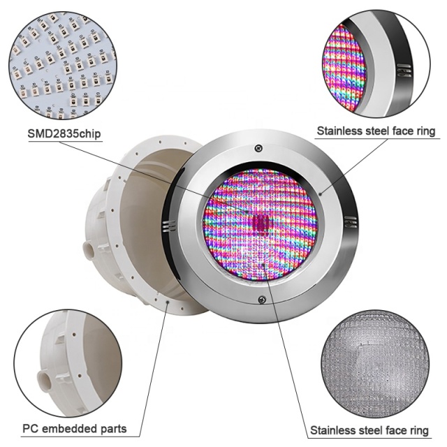 12V Ac Ip68 Waterproof Par56 Pool Lamp Remote Control Multicolor Rgb Underwater Recessed Swim Led Pool Light