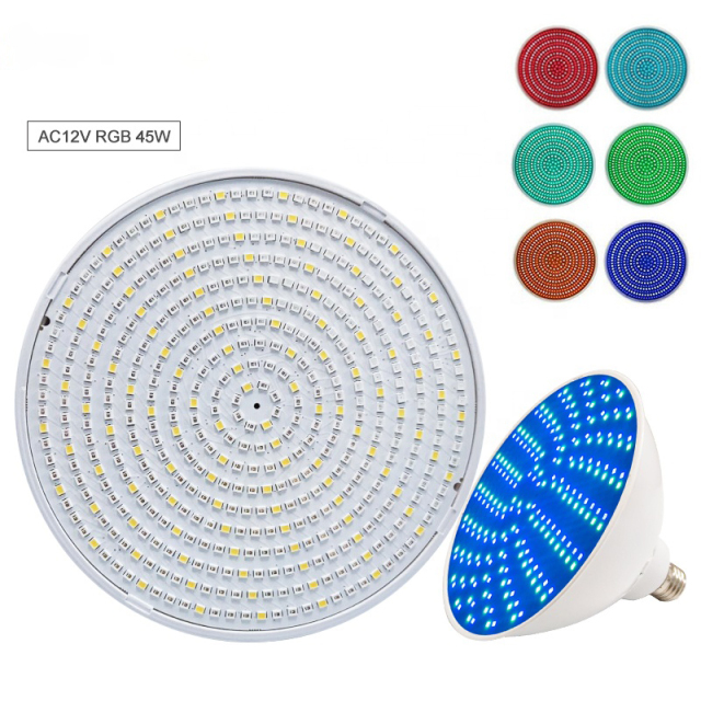 Led Par38 12V Rgb Colorful Remote Control Replaceable Ip68 Underwater Pool Led Swimming Pool Bulb Light