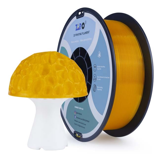 ZIRO PLA PRO Filament - Translucent colors, Translucent orange, 1kg, 1.75mm