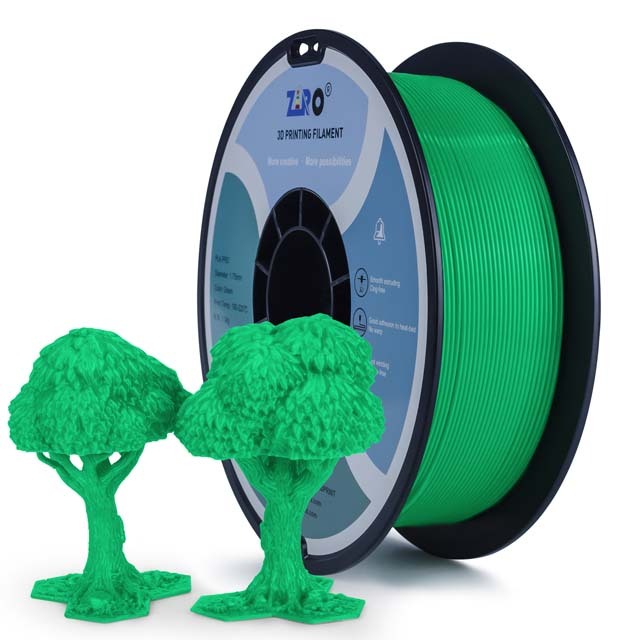 ZIRO PLA PRO Filament - Basic color, Green, 1kg, 1.75mm