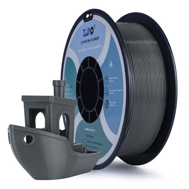 ZIRO PLA PRO Filament - Basic color, Gray, 1kg, 1.75mm