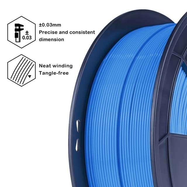 ZIRO PLA PRO Filament - Fluorescent color, Fluo-blue, 1kg, 1.75mm