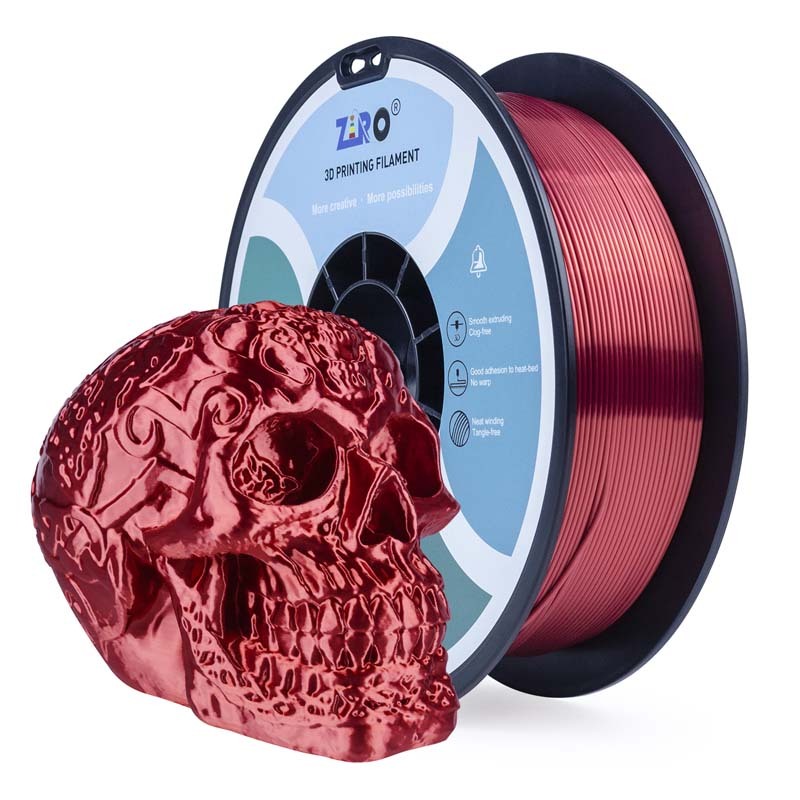 Silky PLA Filament - Red, 1kg, 1.75mm
