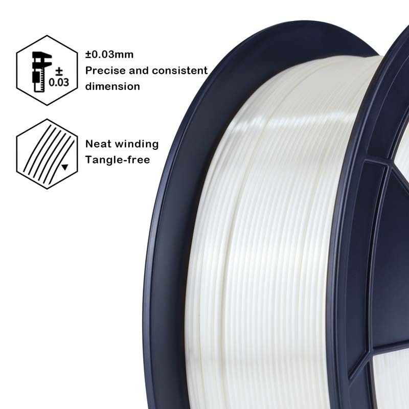 Silky PLA Filament - White, 1kg, 1.75mm