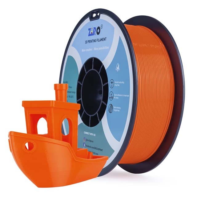ZIRO PLA PRO Filament - Fluorescent color, Fluo-orange, 1kg, 1.75mm