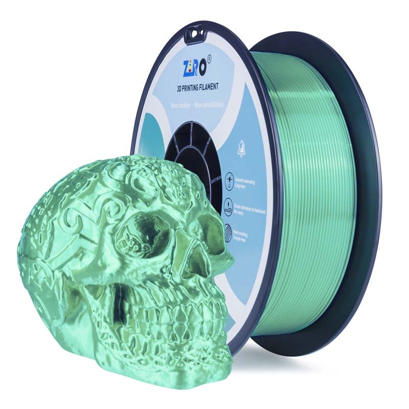 Silky PLA Filament - Green, 1kg, 1.75mm