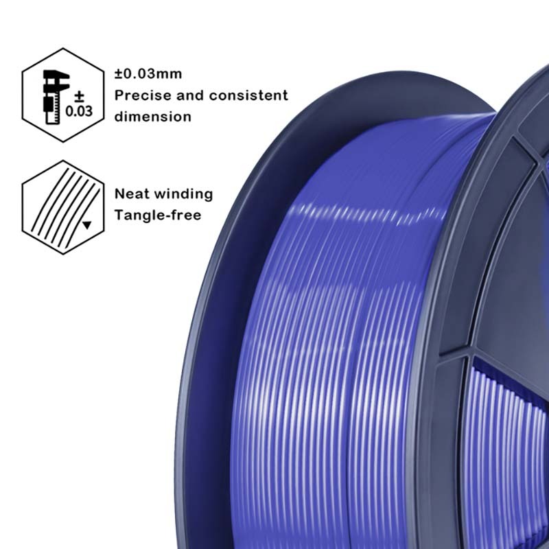 Silky PLA Filament - Blue, 1kg, 1.75mm