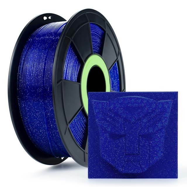 ZIRO Twinkling PLA Filament, Starry Blue, 1.75mm, 1kg