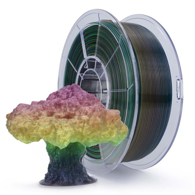 ZIRO Gradient Color Translucent PLA Filament - 1kg, 1.75mm, Season series - Autumn