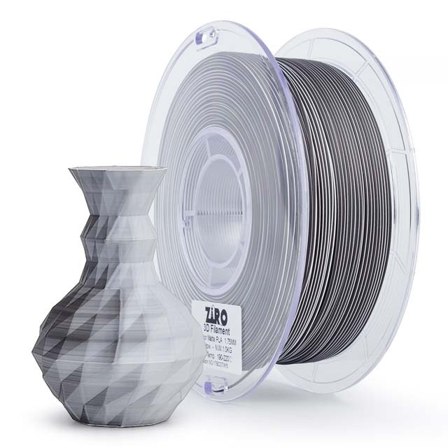 ZIRO Triple Color Co-extrusion Matte PLA Filament - 1kg, 1.75mm, Shadow