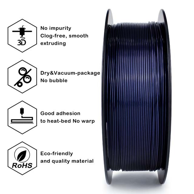 ZIRO Mystical PLA Filament, 1kg, 1.75mm, Midnight blue