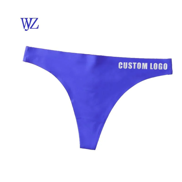 Customized & Printing Logo Womens Seamless Underwear Panty Thong