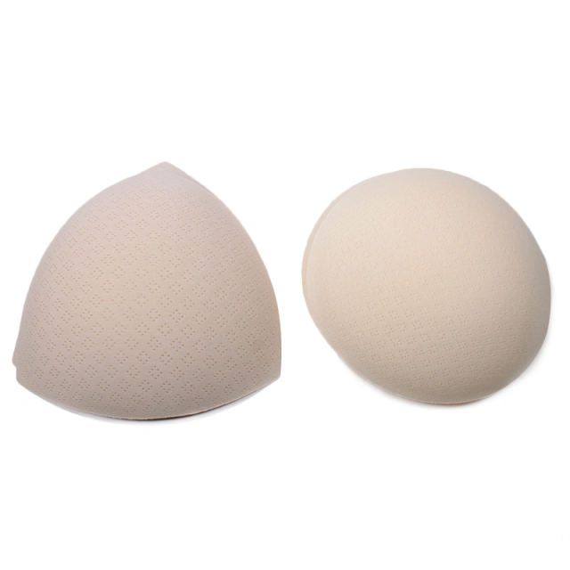 Wholesale Comfortable Detachable Latex Bra Inserts Bra Padding Insert Cup Sports Triangle Bra Cups