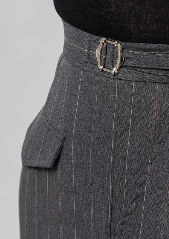Men's double-rings Cool pants (textured black)