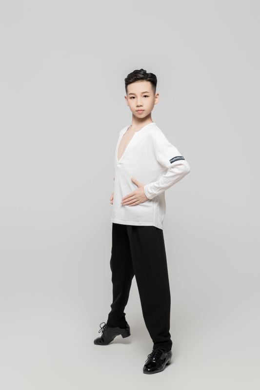 Boy's Textured Top (Black)