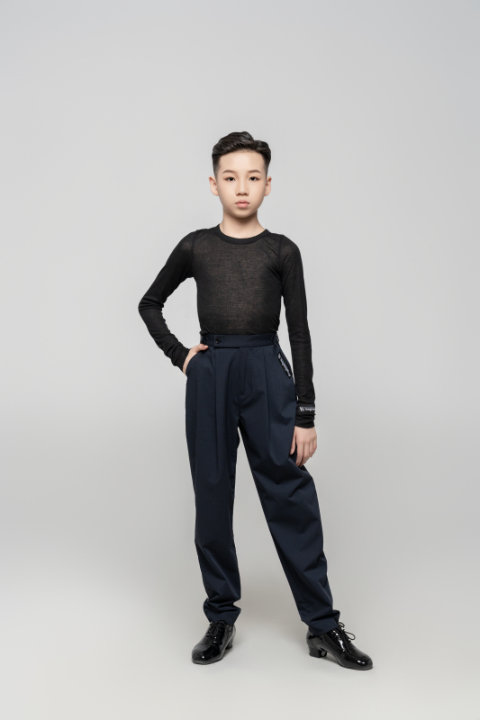 Boy's double-rings Cool pants (Textured Black)