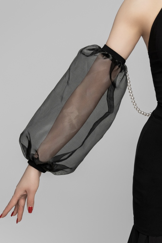 Pearl detachable Sleeve Decoration（Black）