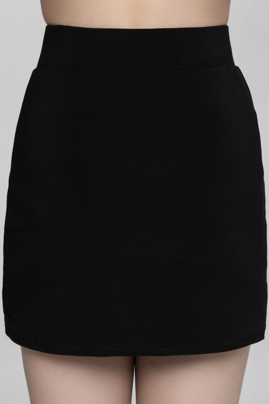 Pearl sleeveless cutout Latin skirt（Black）