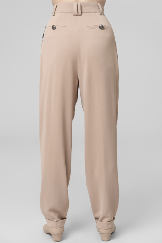 Woman Multipurpose suit trousers(Creamy yellow）