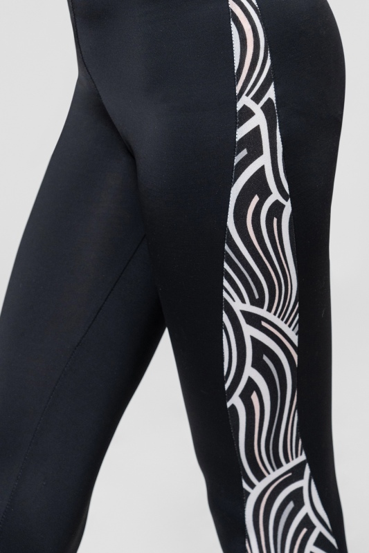 Sleeveless open back paneled pants suit（Water ripple）