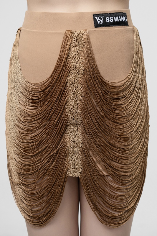 Hanging Tassels skirt（Light gold）