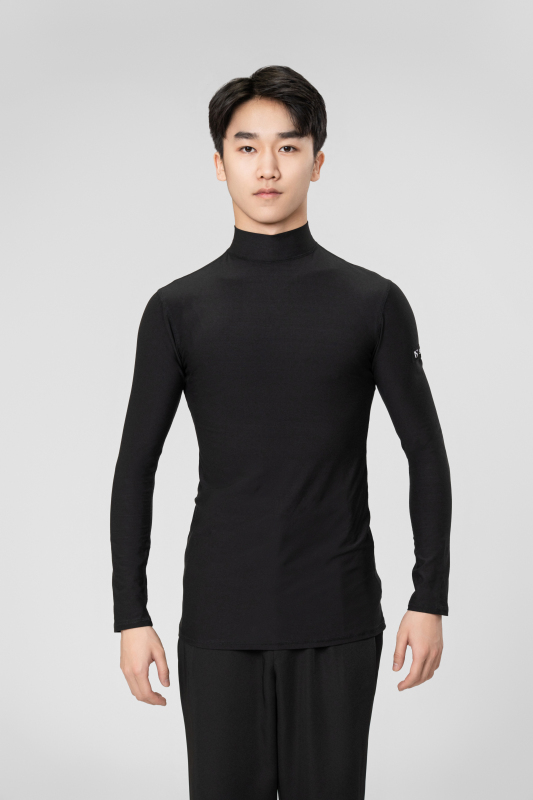 Man long sleeves high collar（Black）