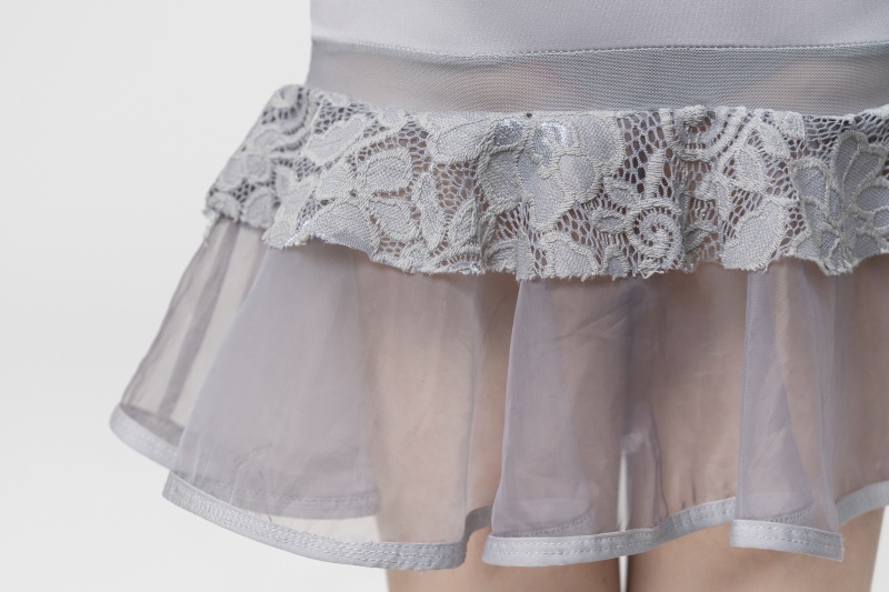 Organza Lace Princess skirt（Gray）