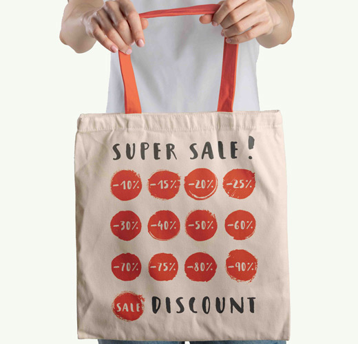 Personalized canvas tote bag gifts