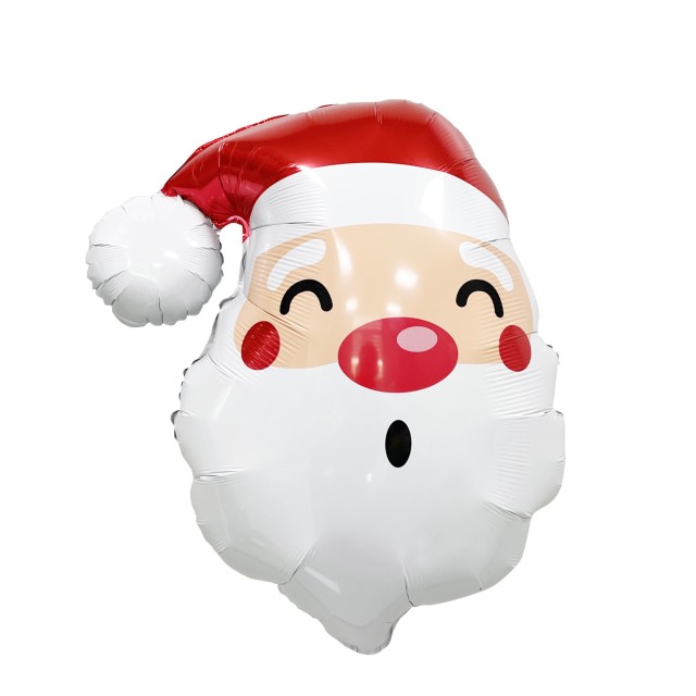 Foil Balloon Big Santa Claus Head, 78x87cm