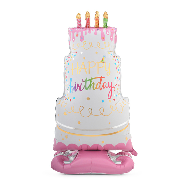 Happy Birthday Cake with Candles Huge Size