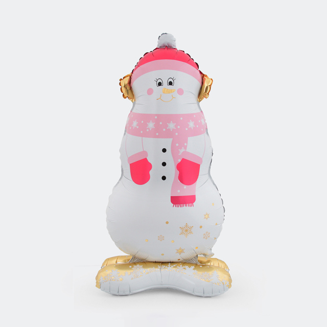 Christmas Inflatable Snowman Aluminum Foil Balloon Holiday Party Decoration